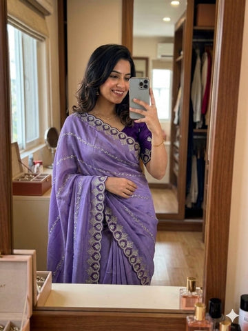 Most Viral Saree  | Star Georgette Saree  SA326-1893