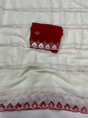 Most Viral Saree  | Star Georgette Saree  SA326-1888