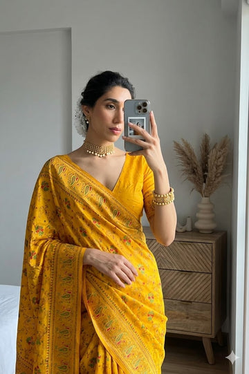 Wedding Special Saree  | Extra Soft Pashmina Silk Saree  SA326-1959