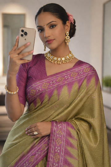Wedding Special Saree  | Soft Tussar Silk Saree  SA326-1943