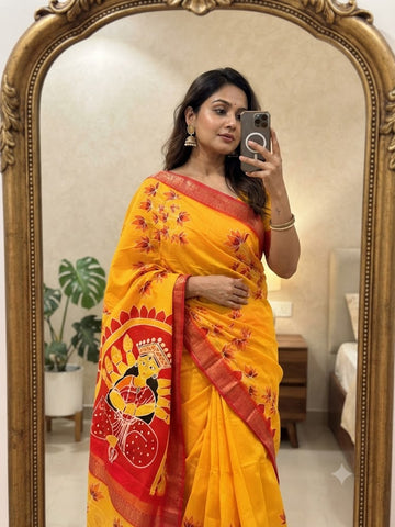 Durga Puja Special Pure Tussar Silk Saree SA826-2174