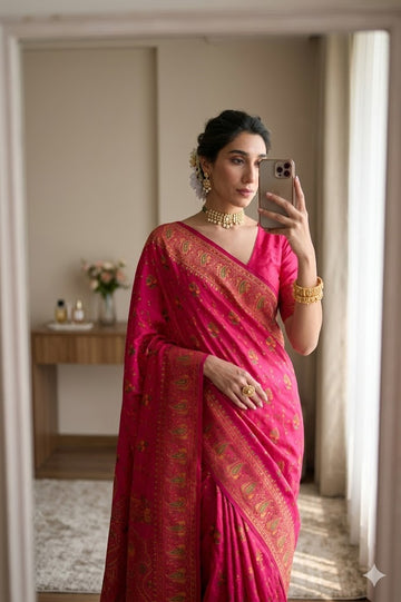 Wedding Special Saree  | Extra Soft Pashmina Silk Saree  SA326-1960