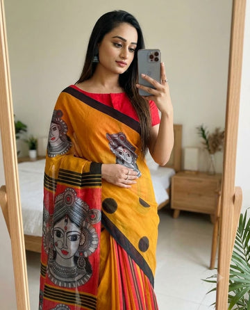 Durga Puja Special Linen Saree SA826-2185