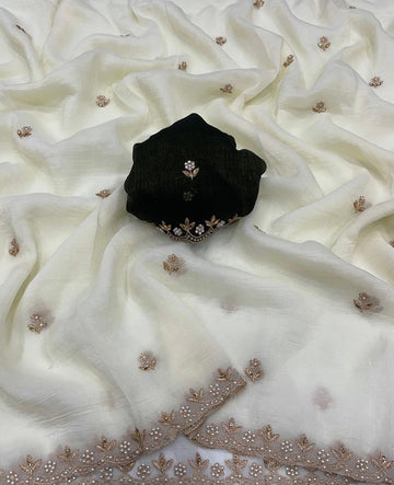 Onam Special Pure viscose Mysore crepe silk with jacquard butti SA825-962