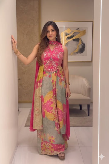 Premium Pure Chinon Wedding Suit Set|  SA1225-1025