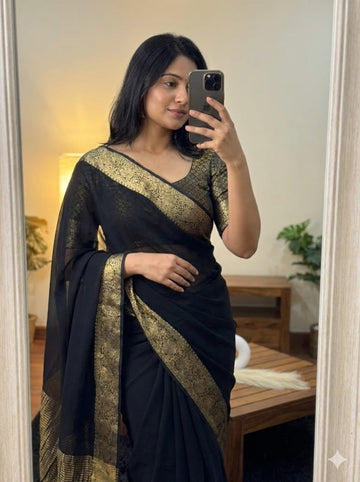 Pure Viscose  Saree with Running Blouse SA126-1748