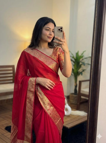 Pure Viscose  Saree with Running Blouse SA126-1749