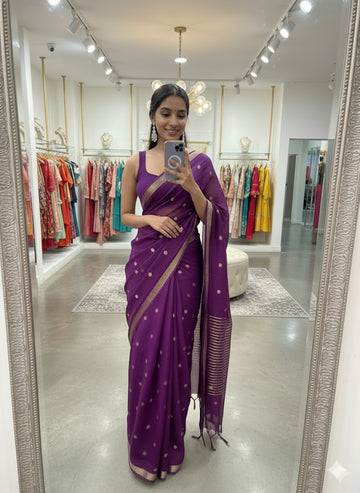 Pure Viscose Weaving Jacquard Saree SA1025-1320