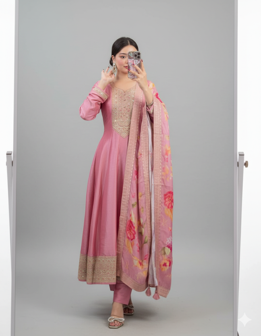 Priya Festival Special Anarkali Kurti Set SA925-1253