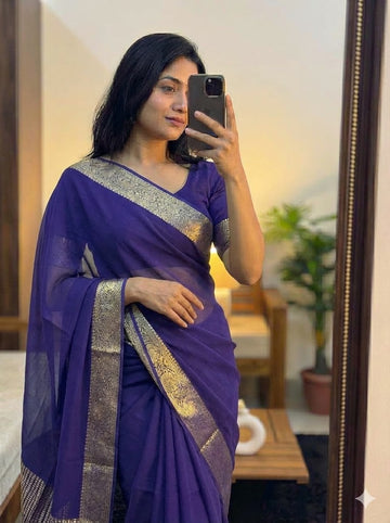 Pure Viscose  Saree with Running Blouse SA126-1751