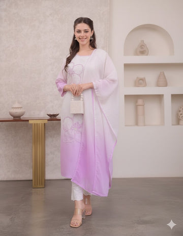 Heavy Muslin Silk Suit Set| SA1225-1013