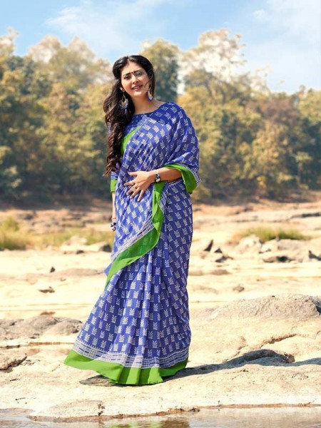 Classic Look Linen Silk Saree 