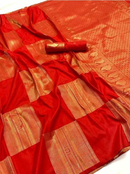 Traditional Wear Banarasi Handloom Very Soft Silk Weaving  Saree With Rich Pallu Saree