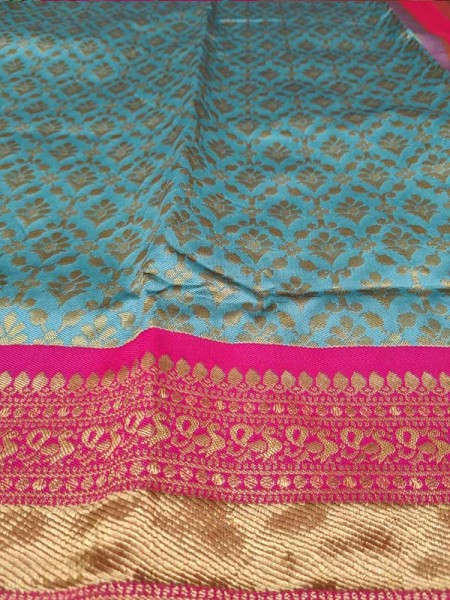 Amazing Stylish Soft Lichi Silk weaving Saree with Embose Butta