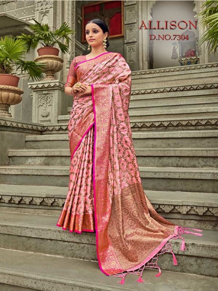Beautiful  Tusser silk Weaving Saree