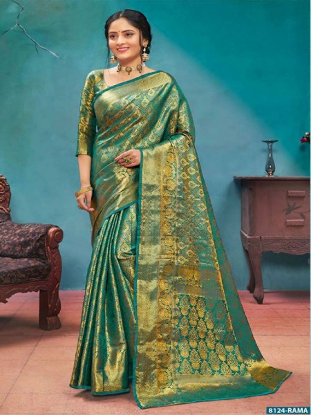 South Indian Special Designer Kanjeepuram Soft Silk Saree