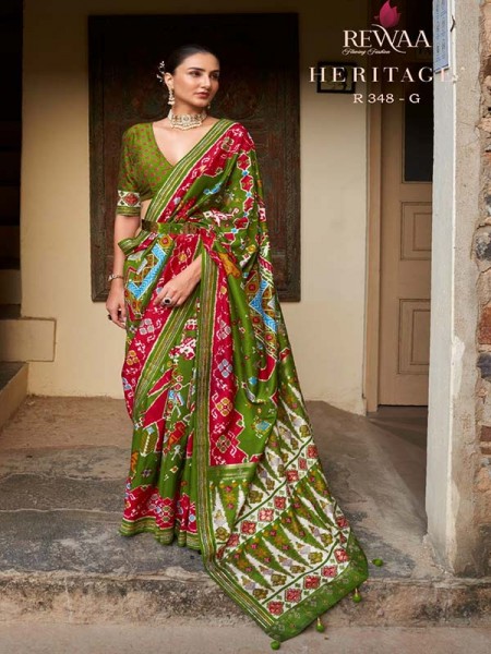 Pure Silk  Designer Patola Saree