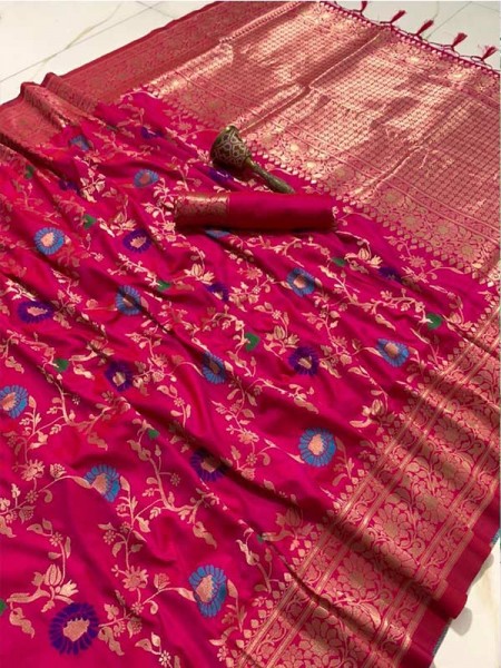 Fabulous Pure Silk Pure Kanchipuram Full Body Weaving Saree 
