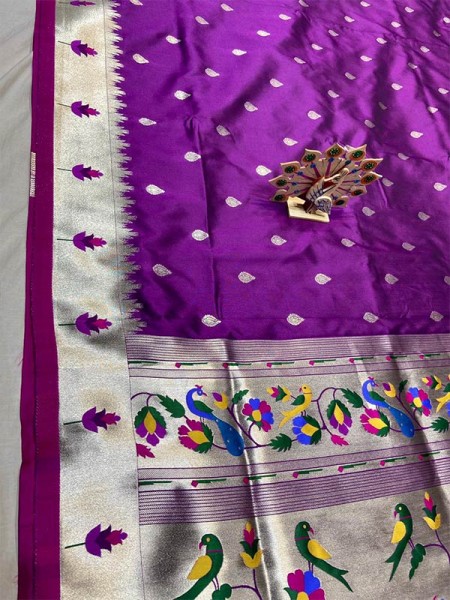 Gorgeous Paithani Silk Kanchipuram Saree
