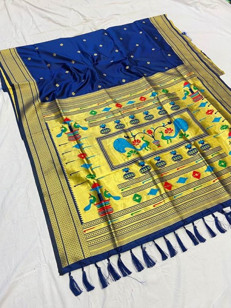Superb Look Kanchipuram Silk weaving Pethani Saree