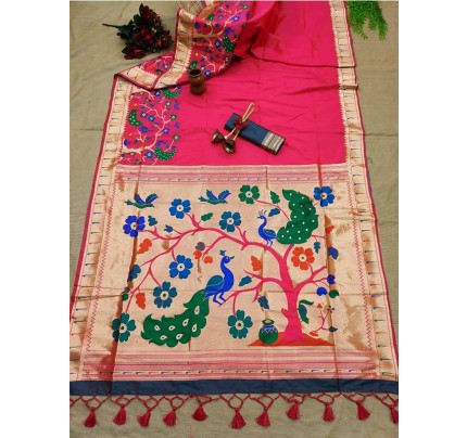 Banarasi Soft Silk Paithani Saree  