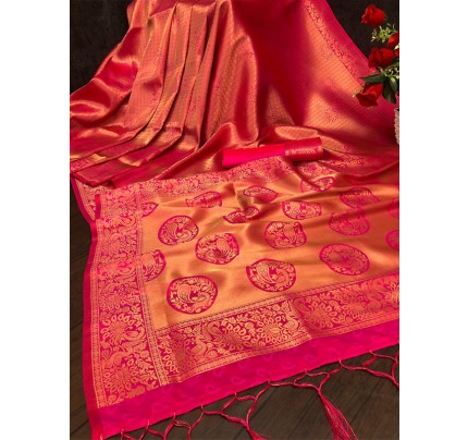 Wedding Season Pure Soft Silk Two tone kanjivaram Saree