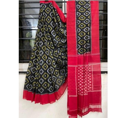 Fabulous Linen Printed Saree with Digital Blouse