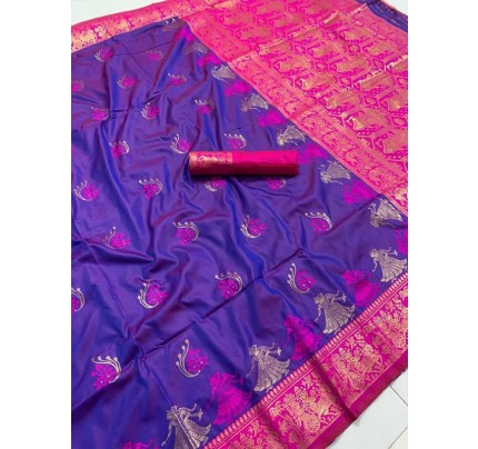 Embellished Hit Designer Pure Silk mina jari Saree