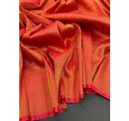 Wedding Look Softy Silk Weaving Saree
