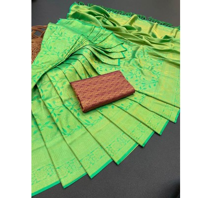 Exclusive Superb Softy Silk Saree with Contrast blouse
