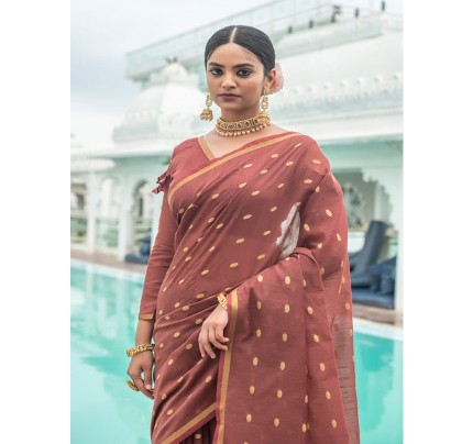 Festival Look Sambalpuri Cotton Saree with resham woven butti