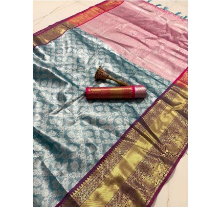 Soft Tissue Banarasi Silk Dharmavaram Pattu Exclusive Edition Designer Saree