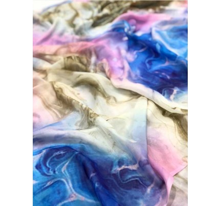 Wedding Designer Multi Color Pure Tebi Silk With with Spanish Digitally Printed Saree