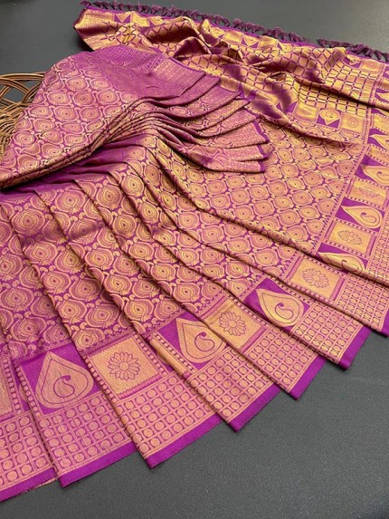 Wedding Collection Pure Softy Silk weaving Saree