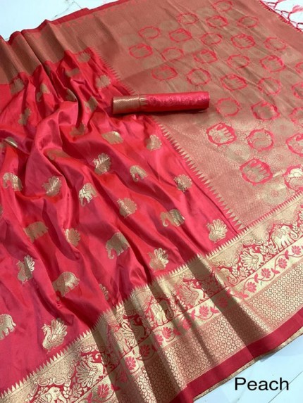 Wedding Designer Soft Silk wiwing Saree with Reach Pallu big border