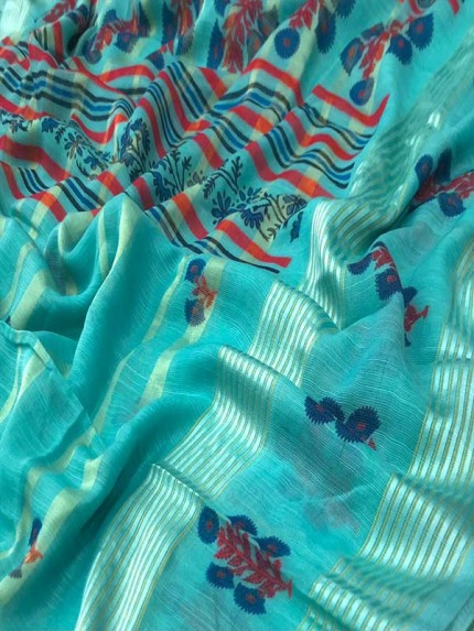 Festival Look  Super Soft Linen silk Saree