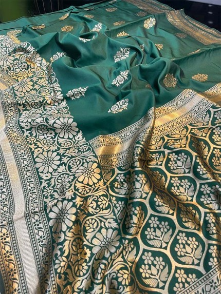 Superb Trending Soft Silk weaving Saree with Rich pallu & beautiful Butta