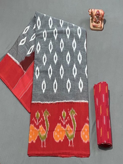 Modern Look Linen Digital Printed Saree with Digital Blouse